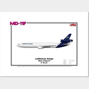 McDonnell Douglas MD-11F - Lufthansa Cargo "New Colours" (Art Print) Posters and Art